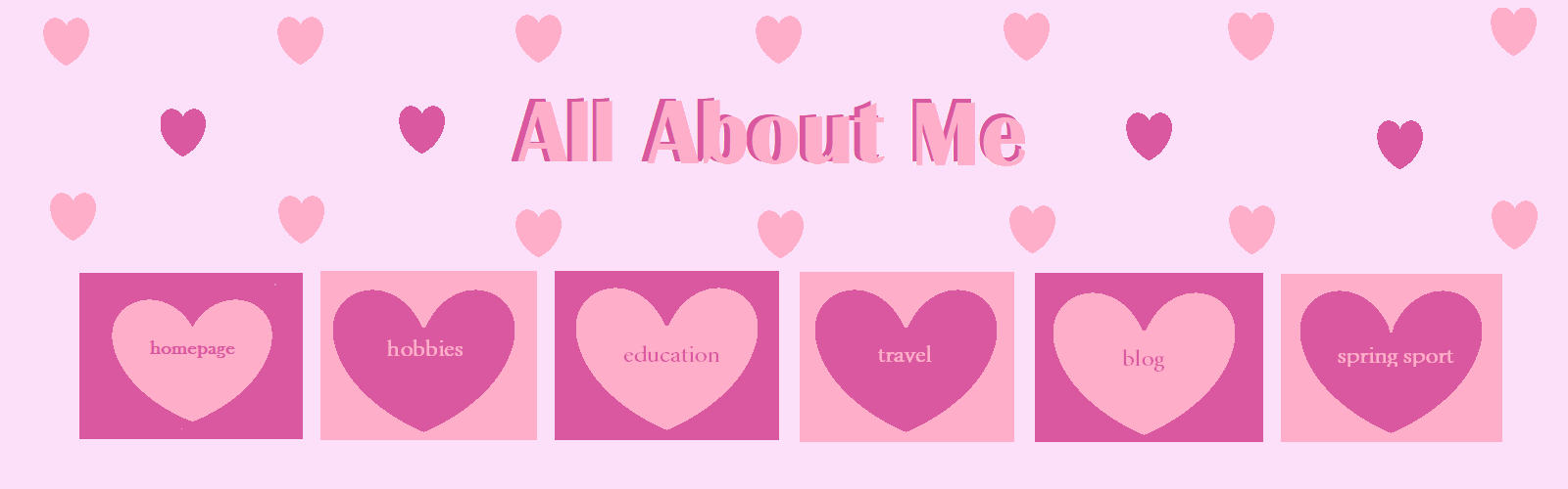 image map being used to navigate the website.